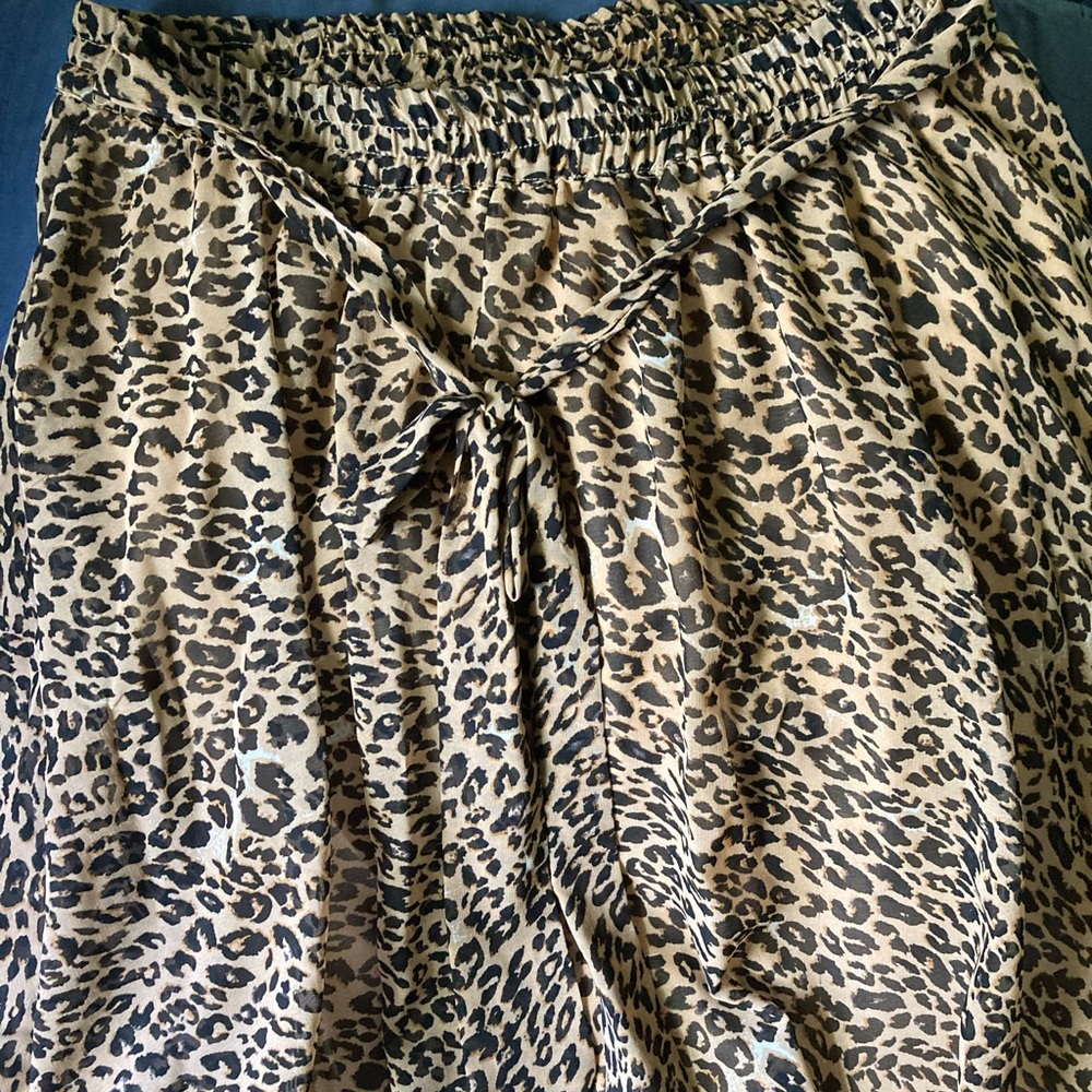 Cheetah print skirt size lg